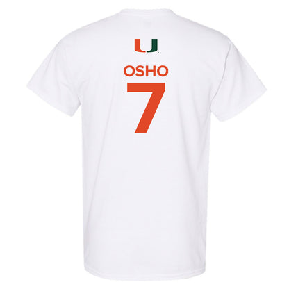 Miami - NCAA Women's Basketball : Danielle Osho - Replica Shersey T-Shirt-1