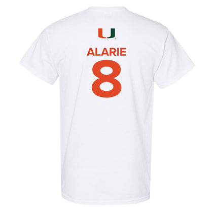 Miami - NCAA Men's Basketball : Xander Alarie - Replica Shersey T-Shirt-1