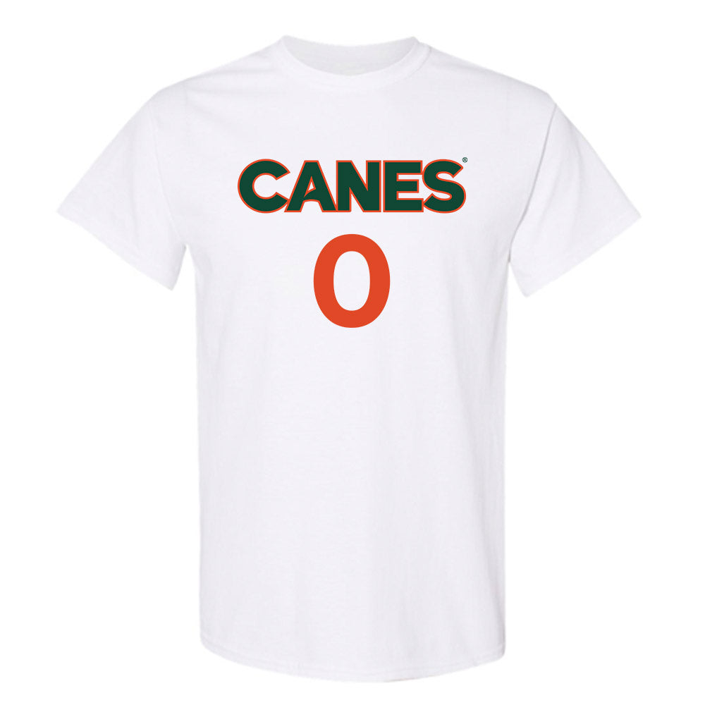 Miami - NCAA Men's Basketball : Matthew Cleveland - Replica Shersey T-Shirt-0