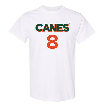 Miami - NCAA Men's Basketball : Xander Alarie - Replica Shersey T-Shirt-0