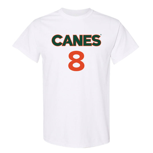 Miami - NCAA Men's Basketball : Xander Alarie - Replica Shersey T-Shirt-0