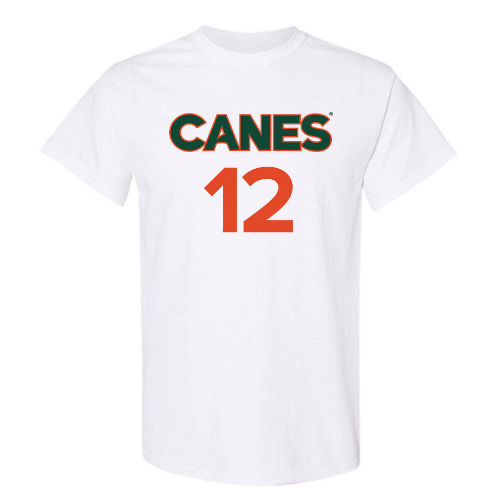 Miami - NCAA Women's Basketball : Natalie Wetzel - Replica Shersey T-Shirt-0
