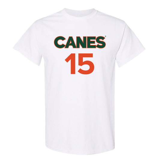 Miami - NCAA Men's Basketball : Kiree Huie - Replica Shersey T-Shirt-0