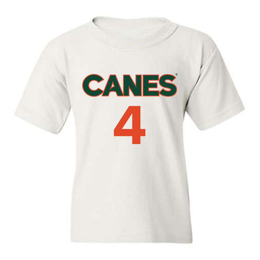 Miami - NCAA Men's Basketball : Isaiah Johnson-Arigu - Replica Shersey Youth T-Shirt-0