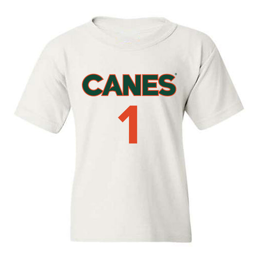 Miami - NCAA Women's Basketball : Cameron Williams - Replica Shersey Youth T-Shirt-0