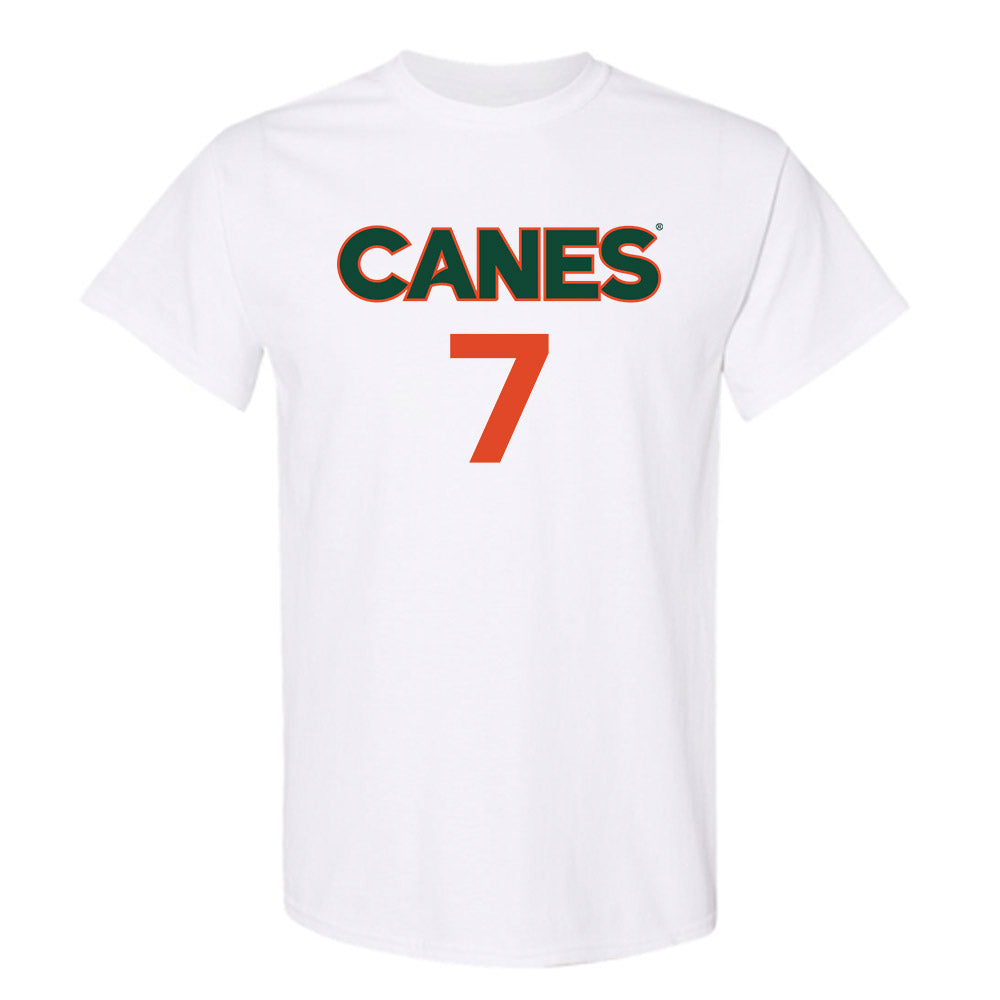 Miami - NCAA Women's Basketball : Danielle Osho - Replica Shersey T-Shirt-0