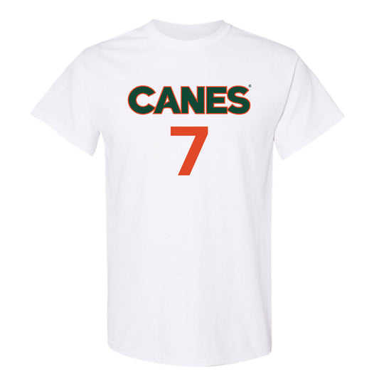 Miami - NCAA Women's Basketball : Danielle Osho - Replica Shersey T-Shirt-0