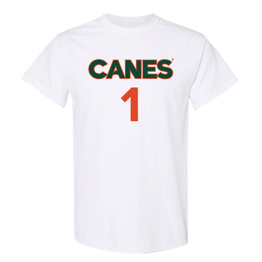 Miami - NCAA Men's Basketball : Jordyn Kee - Replica Shersey T-Shirt-0
