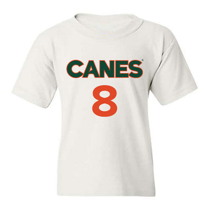 Miami - NCAA Men's Basketball : Xander Alarie - Replica Shersey Youth T-Shirt-0