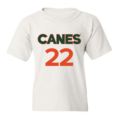 Miami - NCAA Women's Basketball : Simone Pelish - Replica Shersey Youth T-Shirt-0