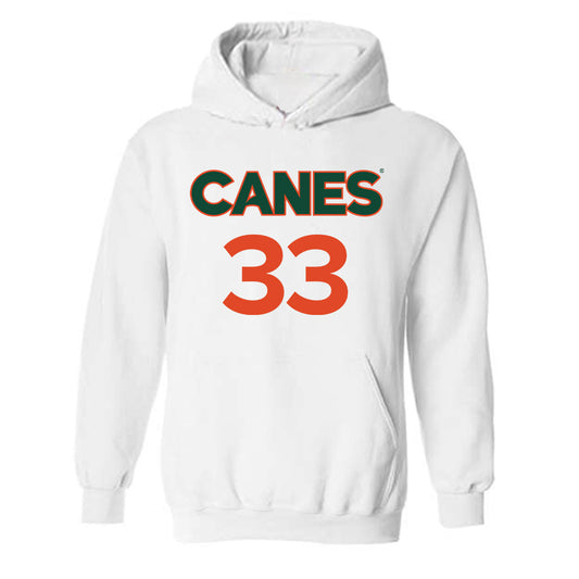 Miami - NCAA Women's Basketball : Amarachi Kimpson - Replica Shersey Hooded Sweatshirt-0