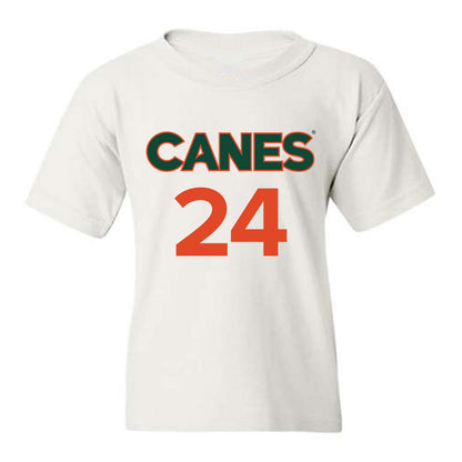 Miami - NCAA Men's Basketball : Nijel Pack - Replica Shersey Youth T-Shirt-0