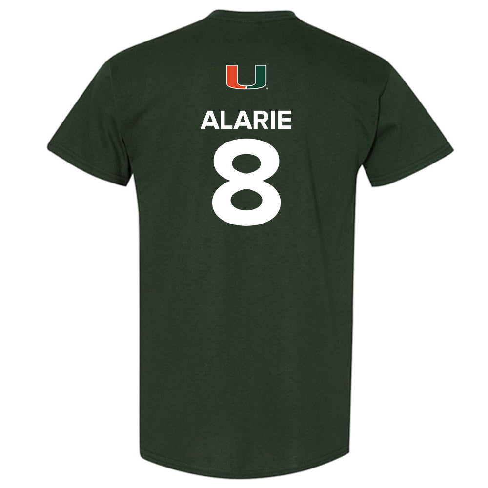 Miami - NCAA Men's Basketball : Xander Alarie - Replica Shersey T-Shirt-1