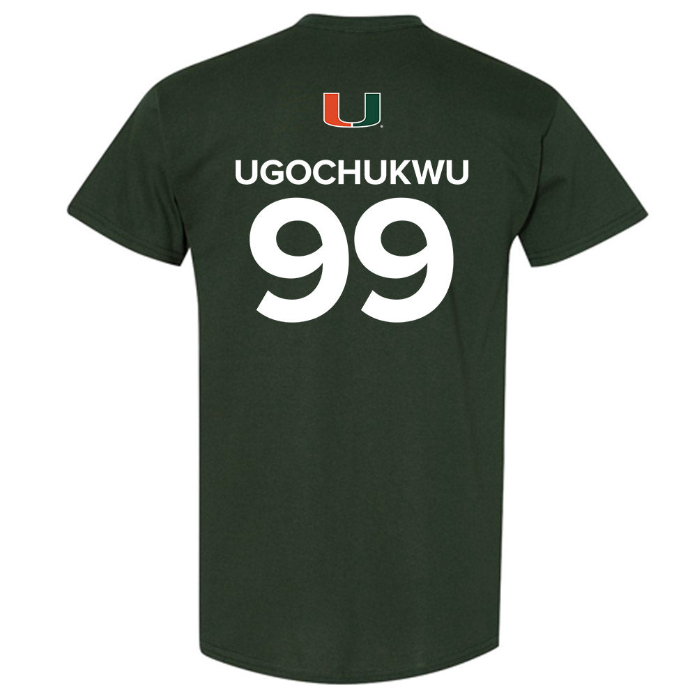 Miami - NCAA Men's Basketball : Divine-Collins Ugochukwu - Replica Shersey T-Shirt-1