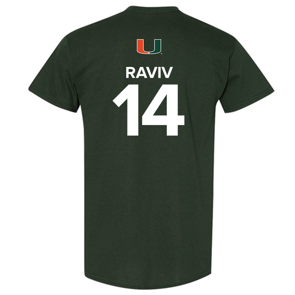 Miami - NCAA Women's Basketball : Gal Raviv - Replica Shersey T-Shirt-1