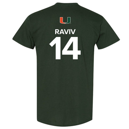 Miami - NCAA Women's Basketball : Gal Raviv - Replica Shersey T-Shirt-1