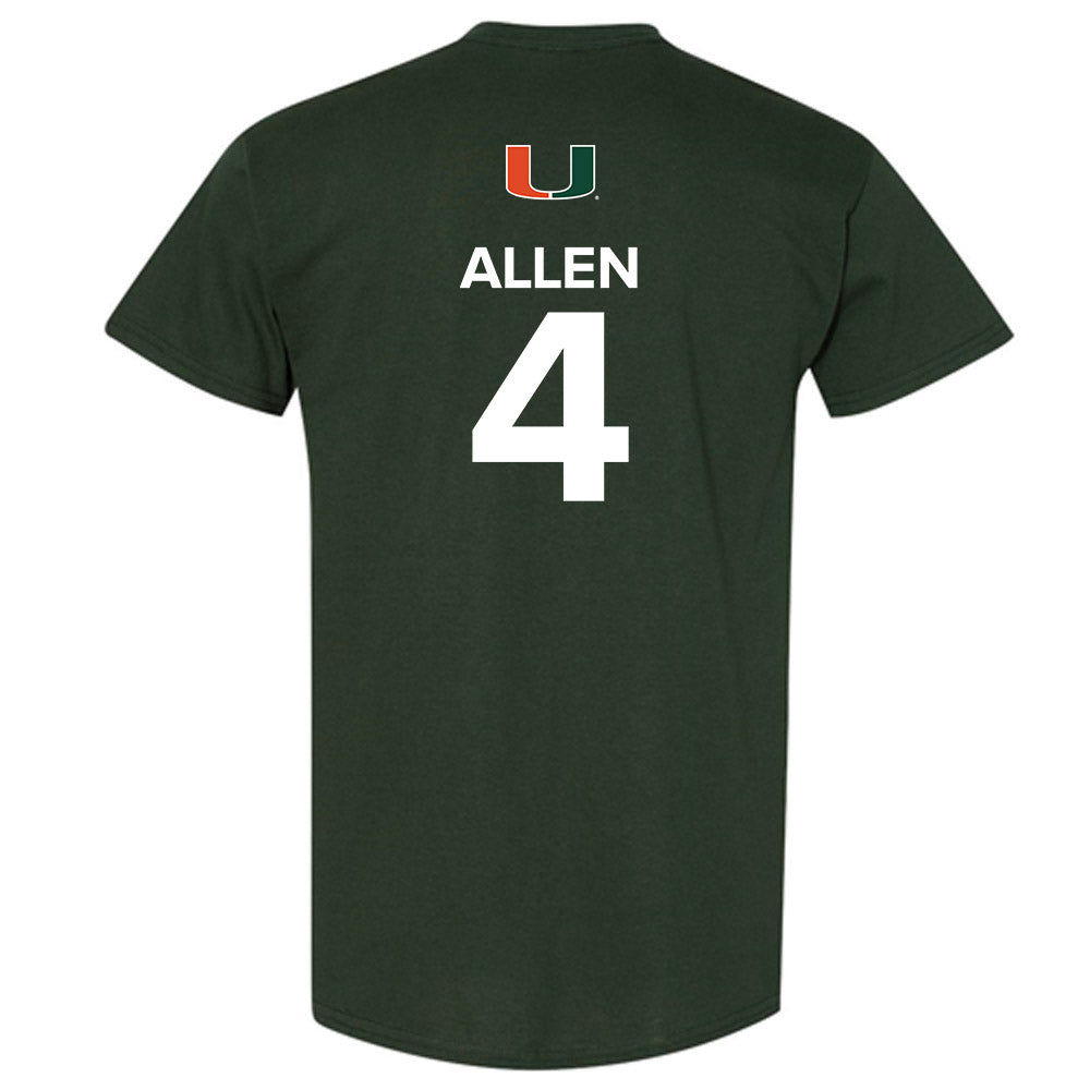 Miami - NCAA Men's Basketball : Marcus Allen - Replica Shersey T-Shirt-1