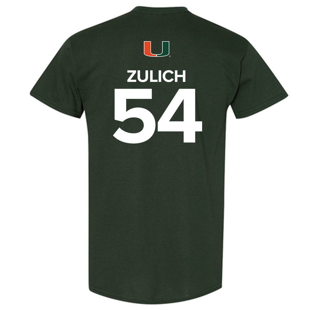 Miami - NCAA Women's Basketball : Sophia Zulich - Replica Shersey T-Shirt-1