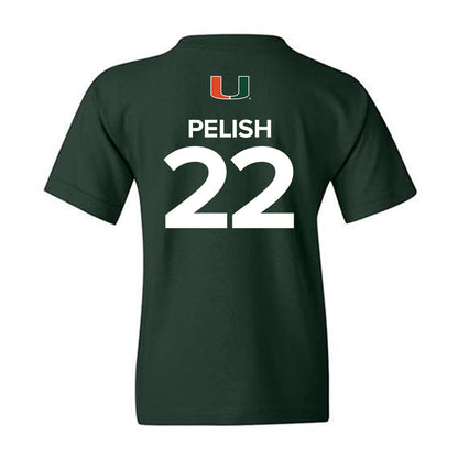 Miami - NCAA Women's Basketball : Simone Pelish - Replica Shersey Youth T-Shirt-1