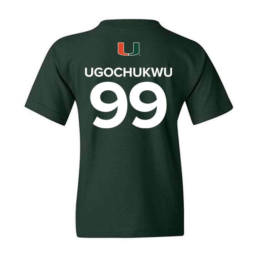 Miami - NCAA Men's Basketball : Divine-Collins Ugochukwu - Replica Shersey Youth T-Shirt-1