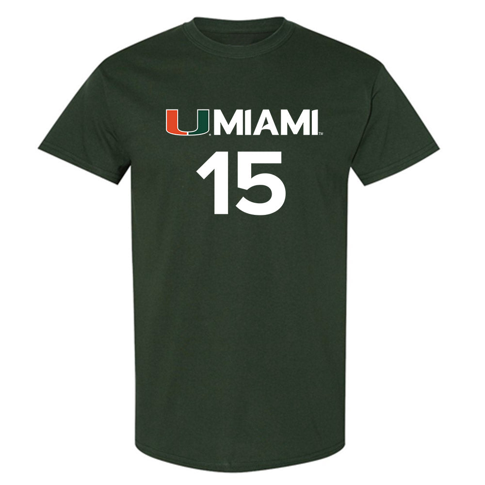 Miami - NCAA Men's Basketball : Kiree Huie - Replica Shersey T-Shirt-0