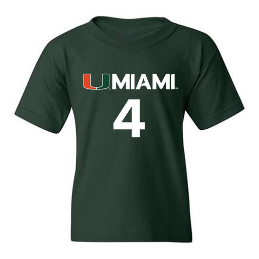 Miami - NCAA Men's Basketball : Isaiah Johnson-Arigu - Replica Shersey Youth T-Shirt-0