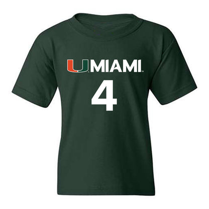 Miami - NCAA Women's Basketball : Jasmyne Roberts - Replica Shersey Youth T-Shirt-0