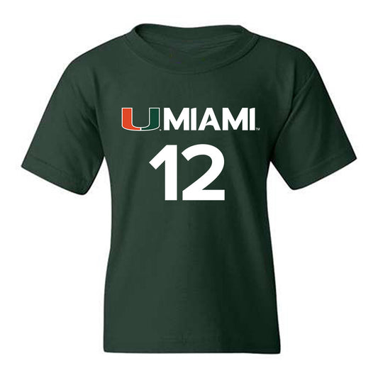 Miami - NCAA Women's Basketball : Natalie Wetzel - Replica Shersey Youth T-Shirt-0