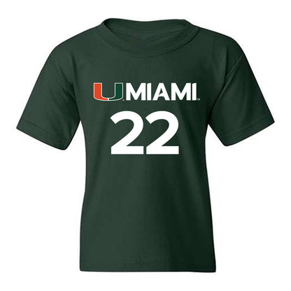 Miami - NCAA Women's Basketball : Simone Pelish - Replica Shersey Youth T-Shirt-0