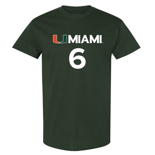 Miami - NCAA Men's Basketball : Treyvon Maddox - Replica Shersey T-Shirt-0