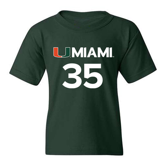 Miami - NCAA Men's Basketball : Dante Allen - Replica Shersey Youth T-Shirt-0