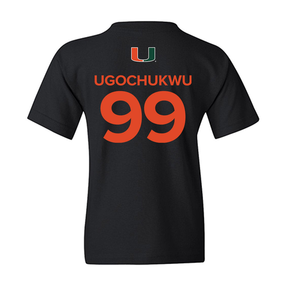 Miami - NCAA Men's Basketball : Divine-Collins Ugochukwu - Replica Shersey Youth T-Shirt-1