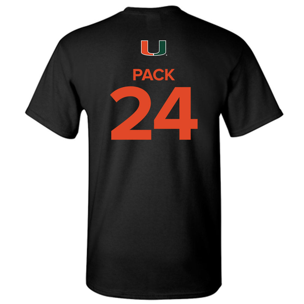 Miami - NCAA Men's Basketball : Nijel Pack - Replica Shersey T-Shirt-1