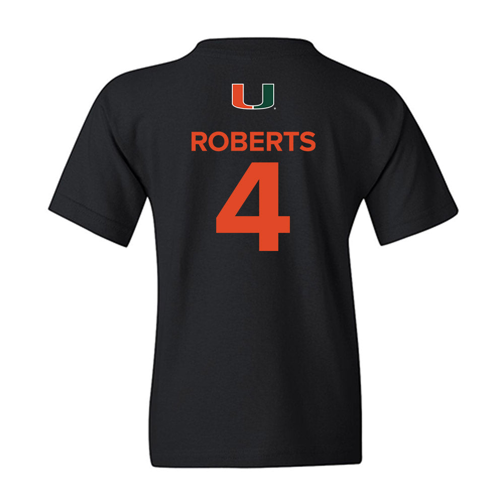 Miami - NCAA Women's Basketball : Jasmyne Roberts - Replica Shersey Youth T-Shirt-1