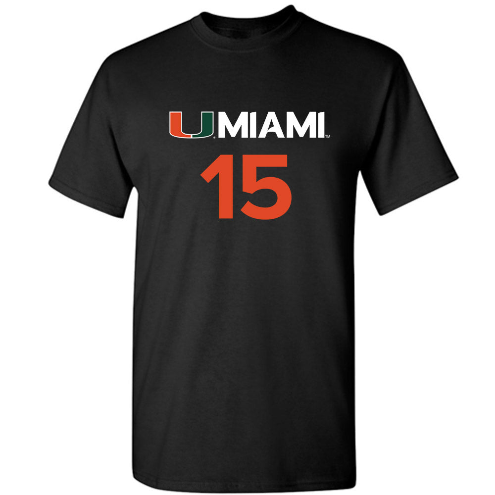 Miami - NCAA Men's Basketball : Kiree Huie - Replica Shersey T-Shirt-0