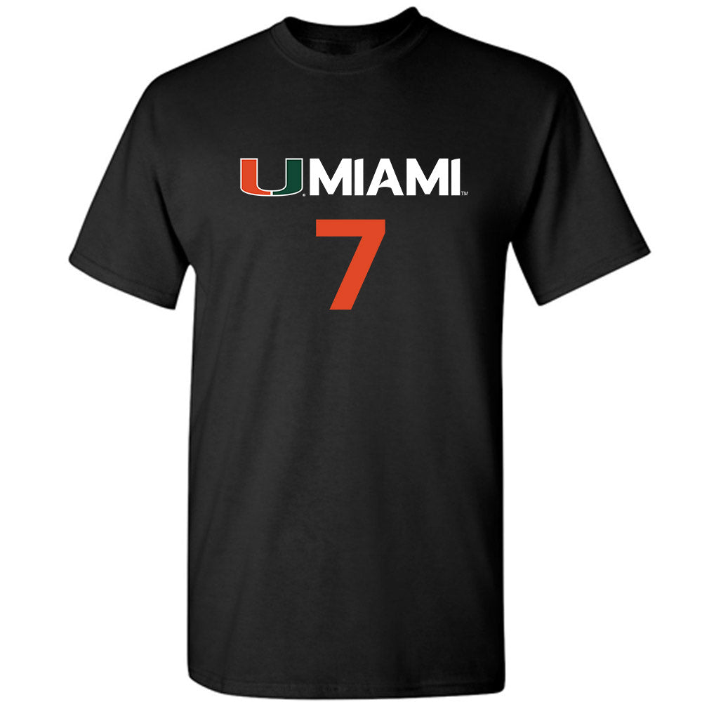 Miami - NCAA Women's Basketball : Danielle Osho - Replica Shersey T-Shirt-0
