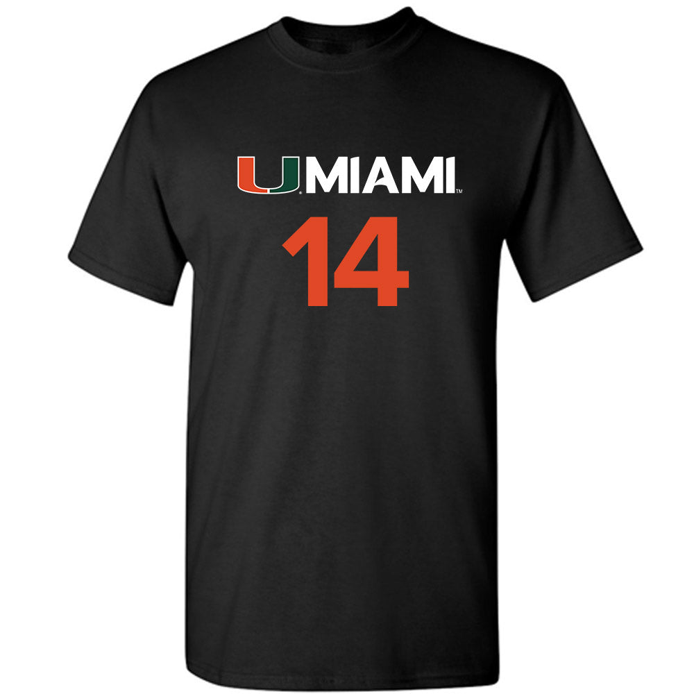 Miami - NCAA Women's Basketball : Gal Raviv - Replica Shersey T-Shirt-0