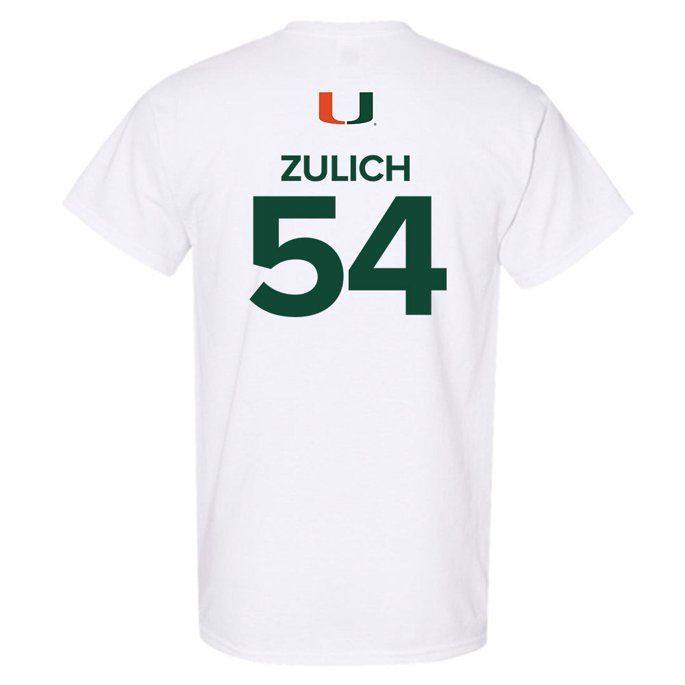 Miami - NCAA Women's Basketball : Sophia Zulich - Replica Shersey T-Shirt-1