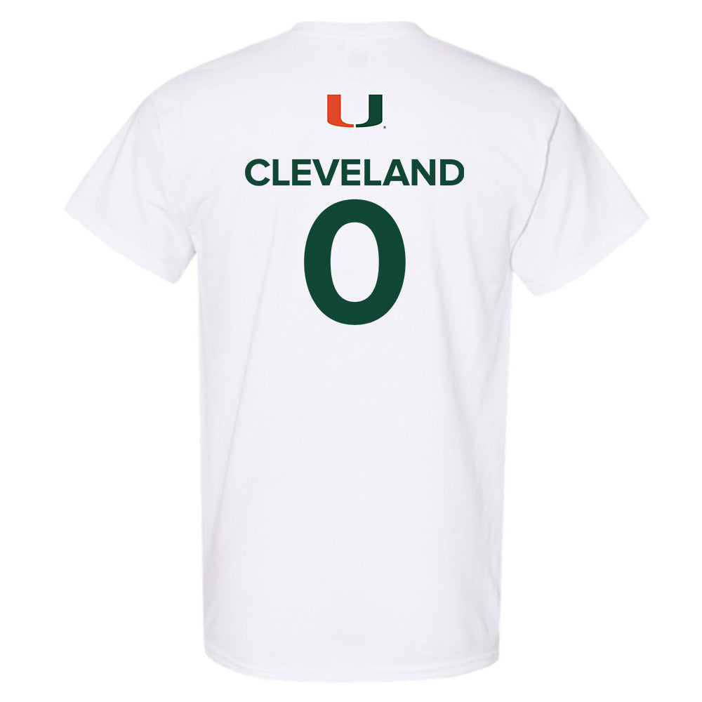 Miami - NCAA Men's Basketball : Matthew Cleveland - Replica Shersey T-Shirt-1