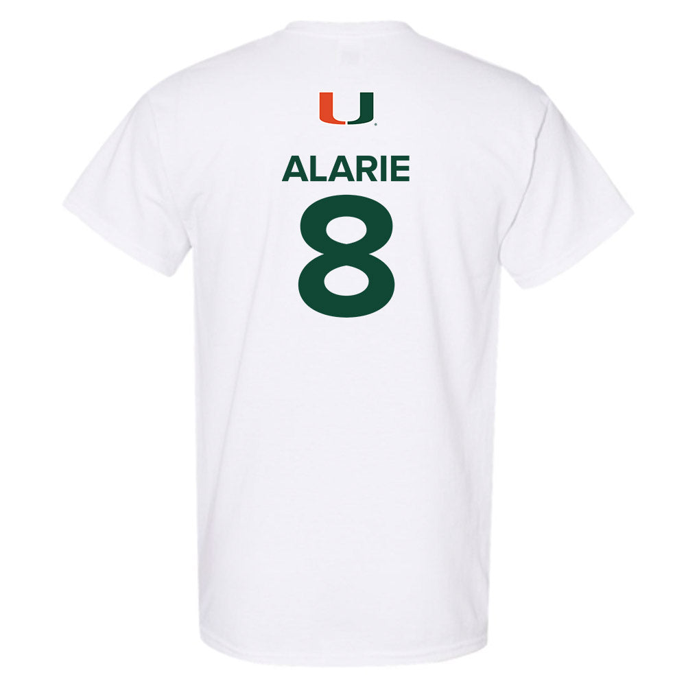 Miami - NCAA Men's Basketball : Xander Alarie - Replica Shersey T-Shirt-1