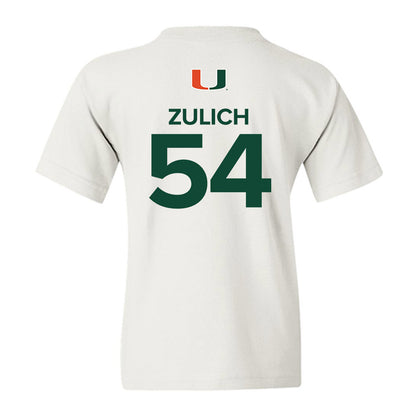 Miami - NCAA Women's Basketball : Sophia Zulich - Replica Shersey Youth T-Shirt-1