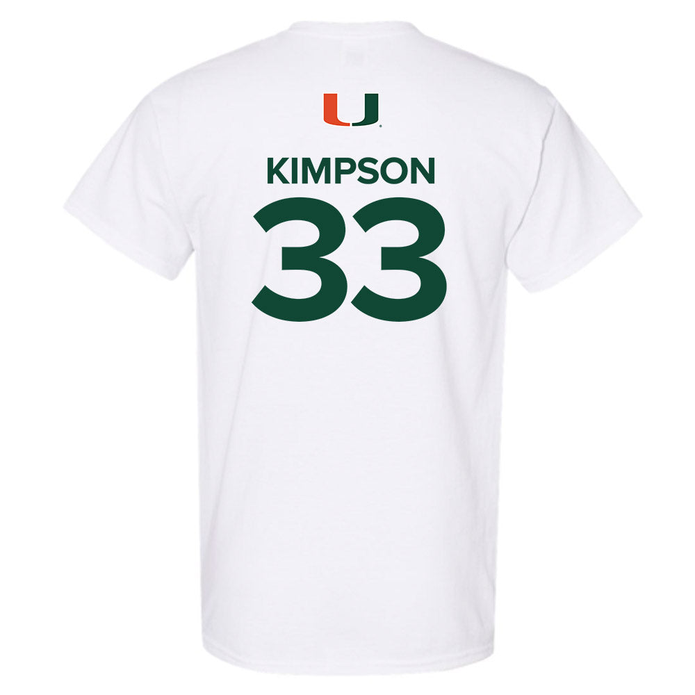 Miami - NCAA Women's Basketball : Amarachi Kimpson - Replica Shersey T-Shirt-1