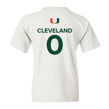 Miami - NCAA Men's Basketball : Matthew Cleveland - Replica Shersey Youth T-Shirt-1