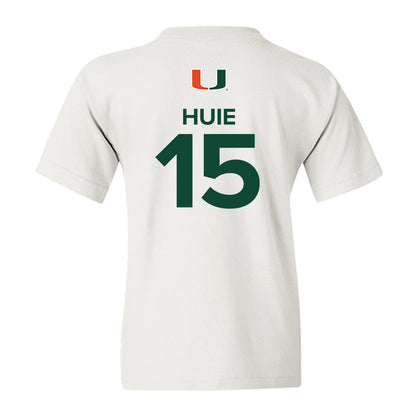 Miami - NCAA Men's Basketball : Kiree Huie - Replica Shersey Youth T-Shirt-1