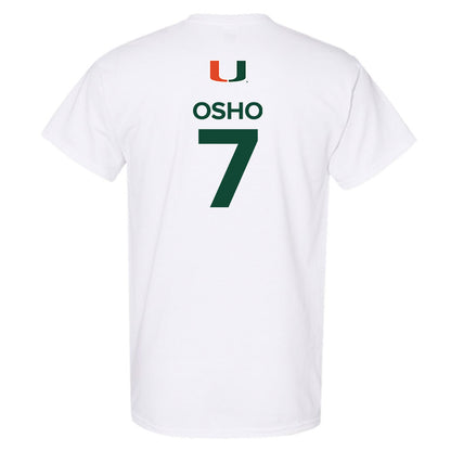 Miami - NCAA Women's Basketball : Danielle Osho - Replica Shersey T-Shirt-1