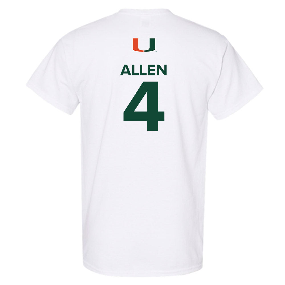 Miami - NCAA Men's Basketball : Marcus Allen - Replica Shersey T-Shirt-1