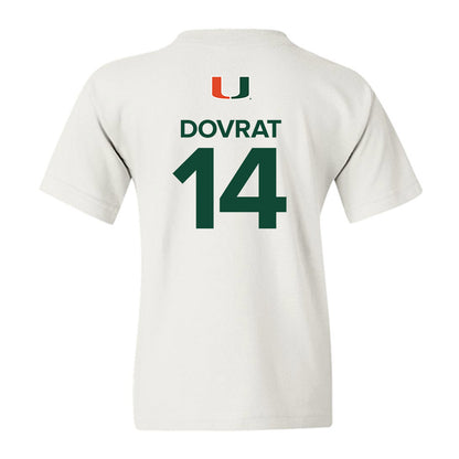 Miami - NCAA Men's Basketball : Noam Dovrat - Replica Shersey Youth T-Shirt-1