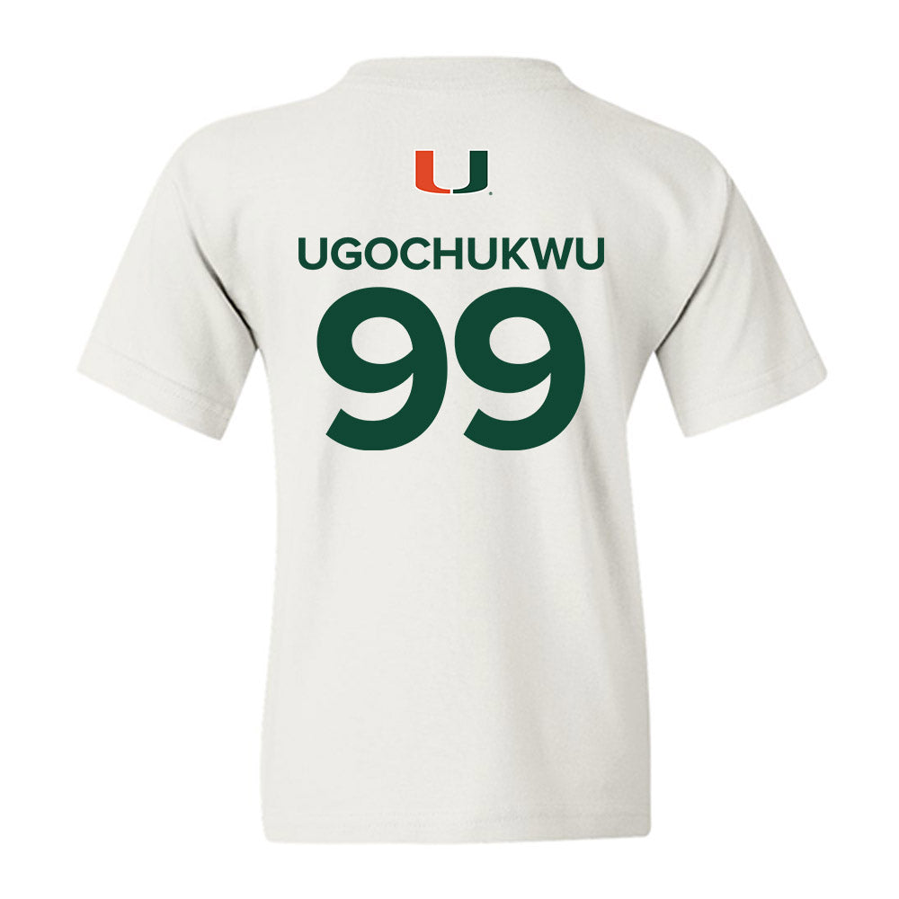 Miami - NCAA Men's Basketball : Divine-Collins Ugochukwu - Replica Shersey Youth T-Shirt-1