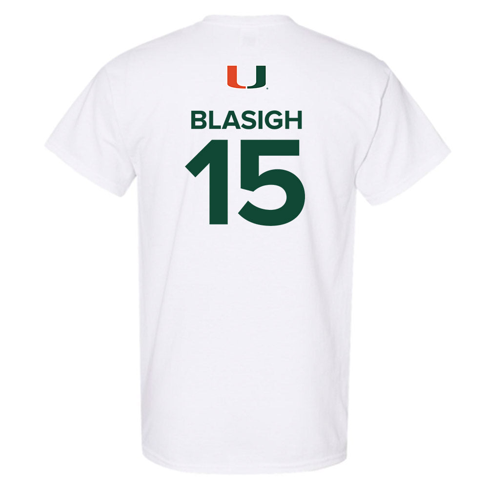 Miami - NCAA Women's Basketball : Vittoria Blasigh - Replica Shersey T-Shirt-1