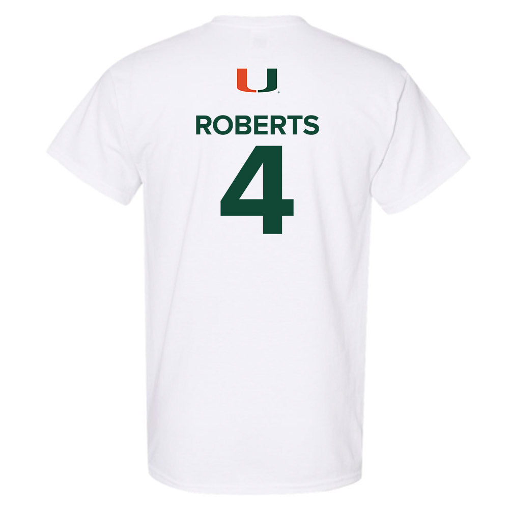 Miami - NCAA Women's Basketball : Jasmyne Roberts - Replica Shersey T-Shirt-1